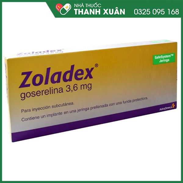 Zoladex 3,6mg trị ung thư vú và ung thư tuyến tiền liệt